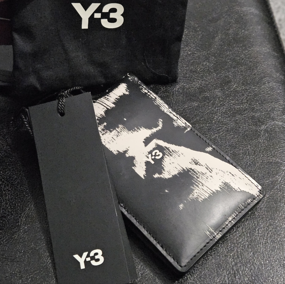 Y-3 Leather Lanyard Wallet Cardholder